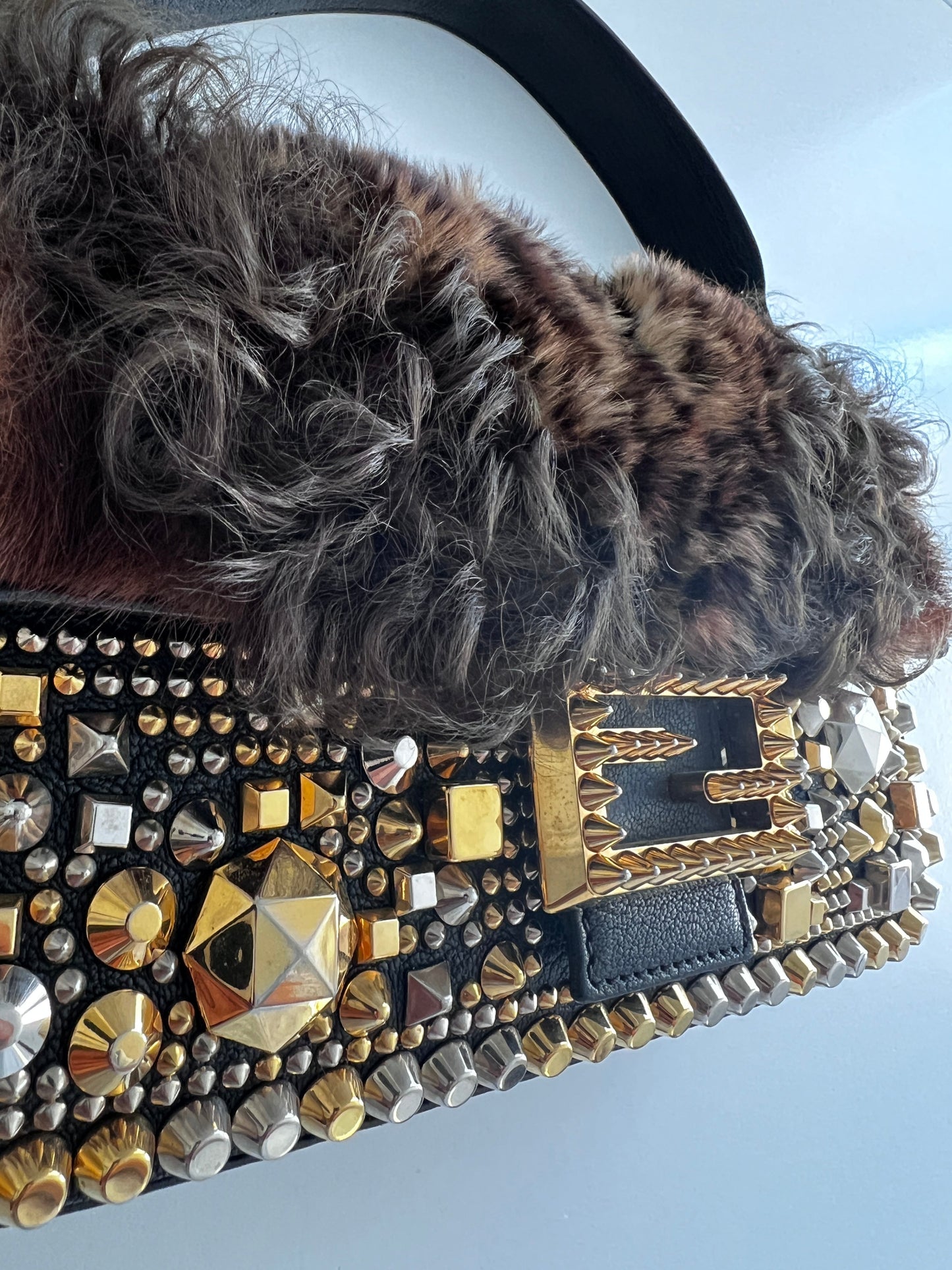 Fendi Byzantine Mink Fur Baguette