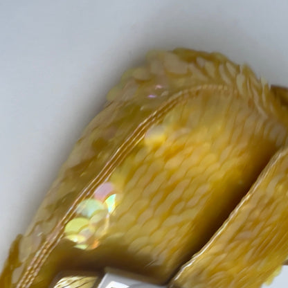 Vintage Fendi Yellow sequin Baguette