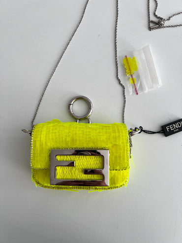 Pre-Owned Fendi neon sequin nano