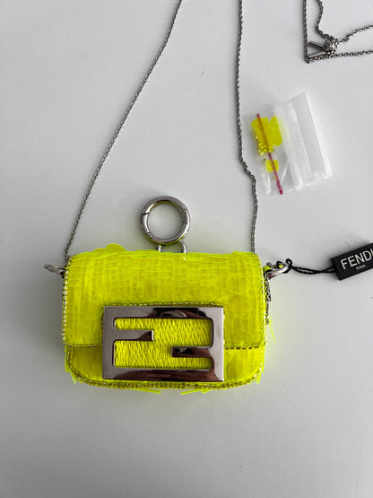 Pre-Owned Fendi neon sequin nano
