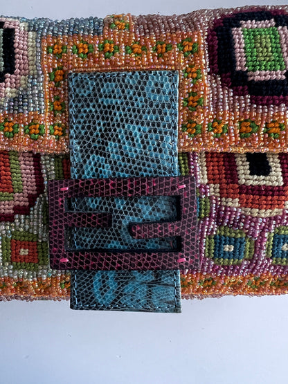 Vintage Fendi Madonna beaded baguette