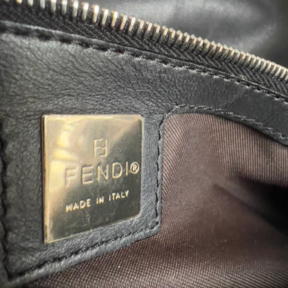 Vintage Fendi Brown & Gray Fur Baguette