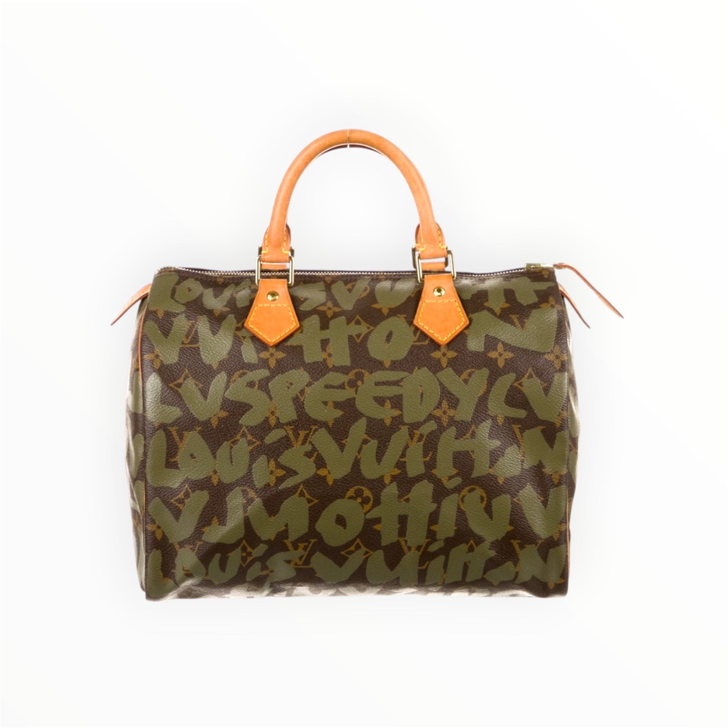 A Louis Vuitton Monogram Graffiti Speedy 30 without locker