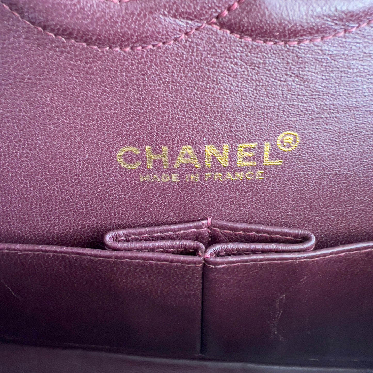 Vintage Chanel Burgundy Caviar Medium Double Flap Bag