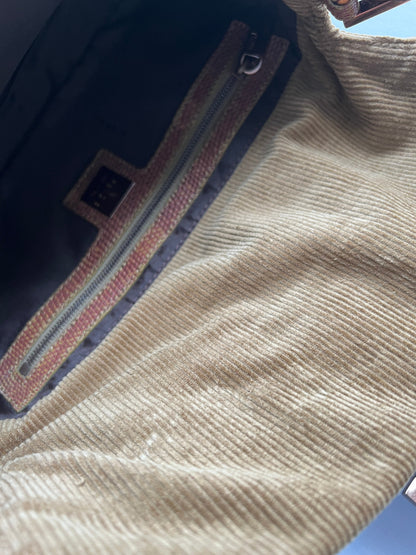 Rare Fendi falcon embroidery baguette