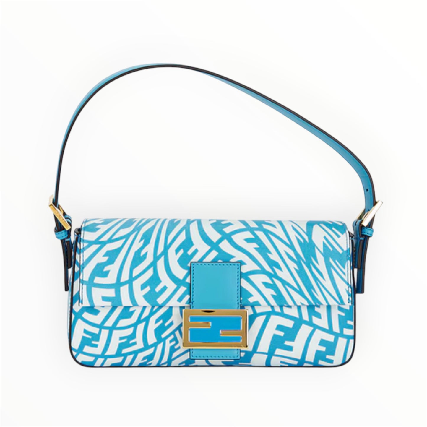 A+ Fendi X Sarah Coleman FF Vertigo Baguette in Blue