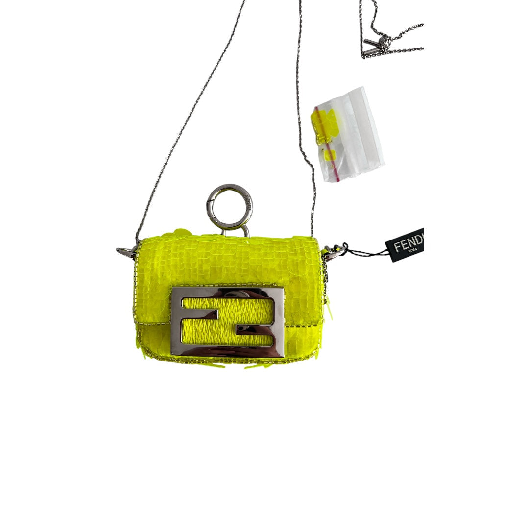 Pre-Owned Fendi neon sequin nano