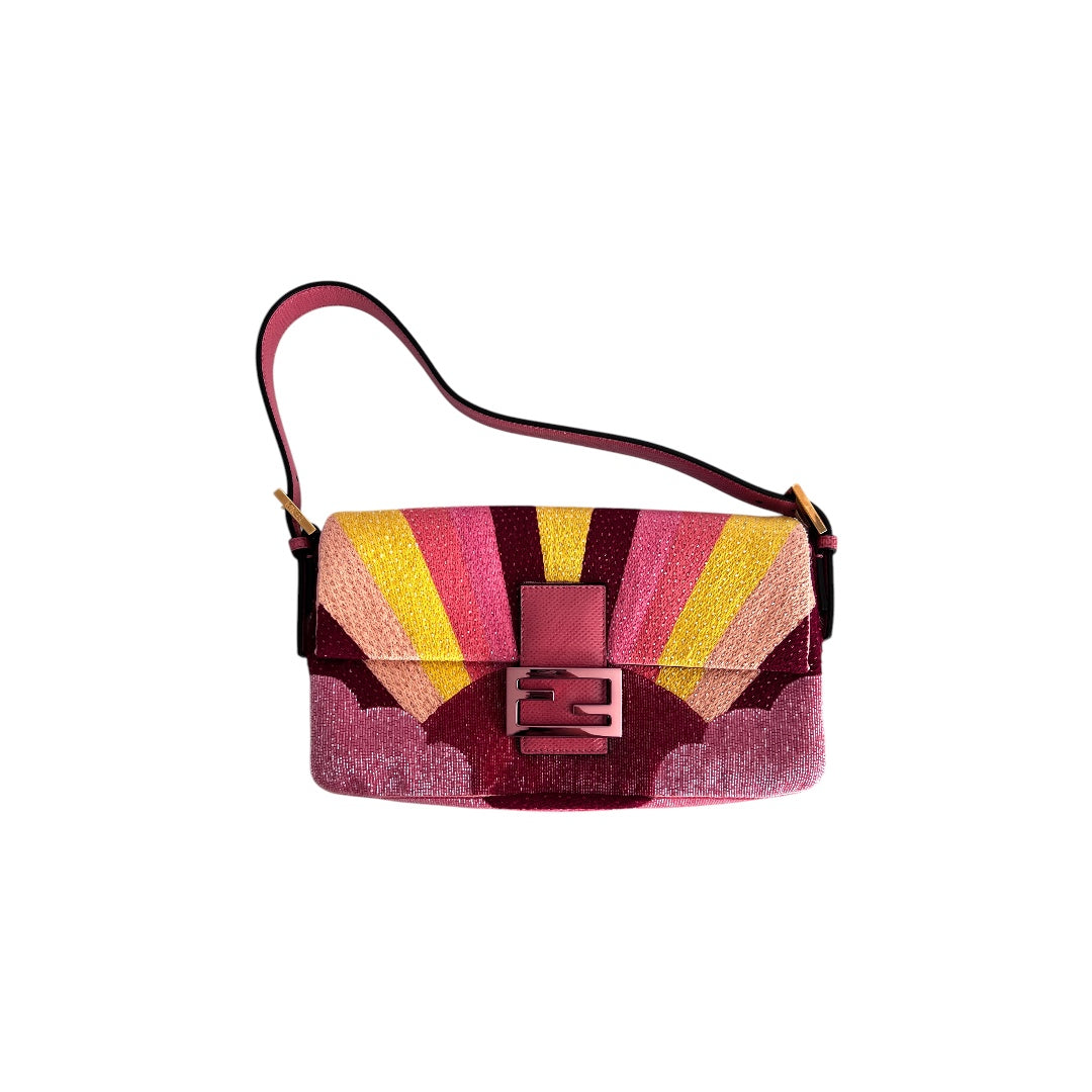 Fendi Sunset beaded baguette