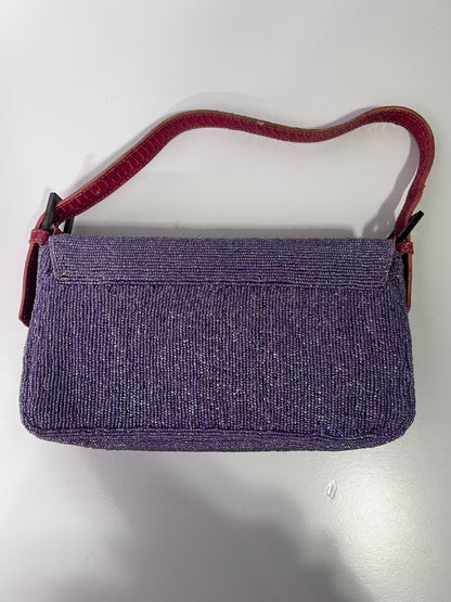 Vintage Fendi Boho beaded baguette