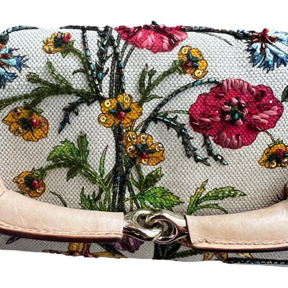 Gucci beaded floral horsebit chain