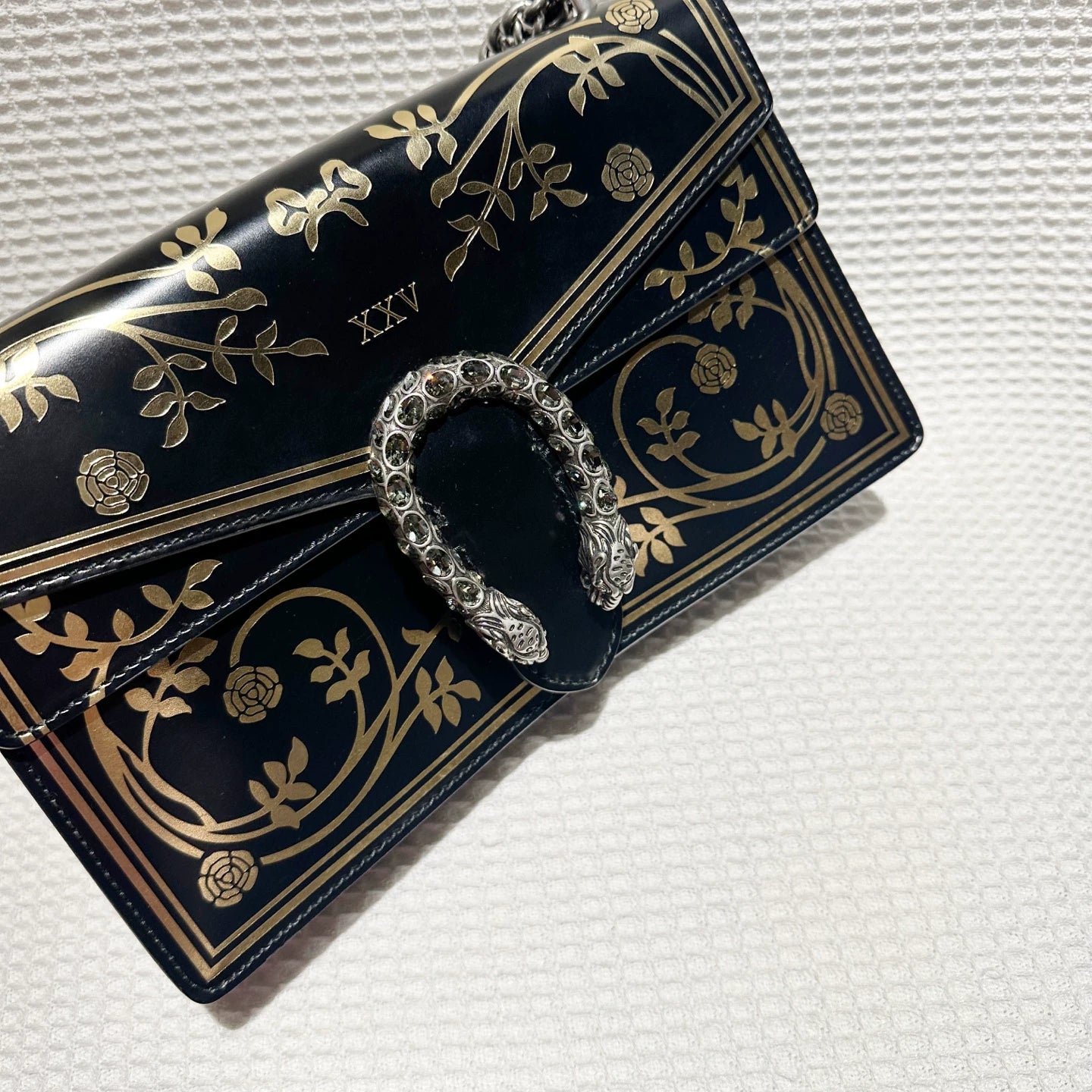 Gucci Black Leather Medium Dionysus Bag Limited Edition