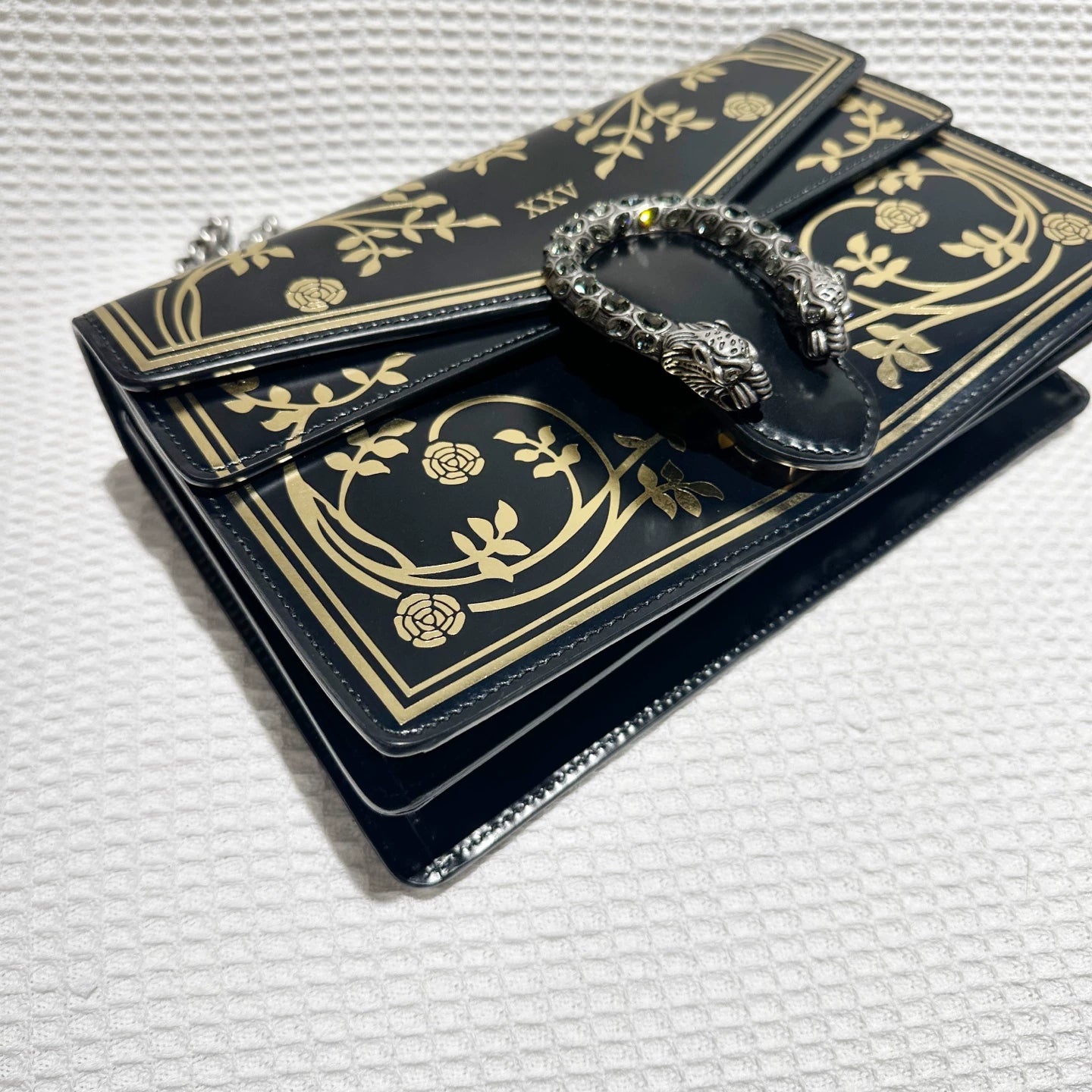 Gucci Black Leather Medium Dionysus Bag Limited Edition