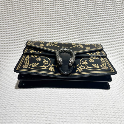 Gucci Black Leather Medium Dionysus Bag Limited Edition