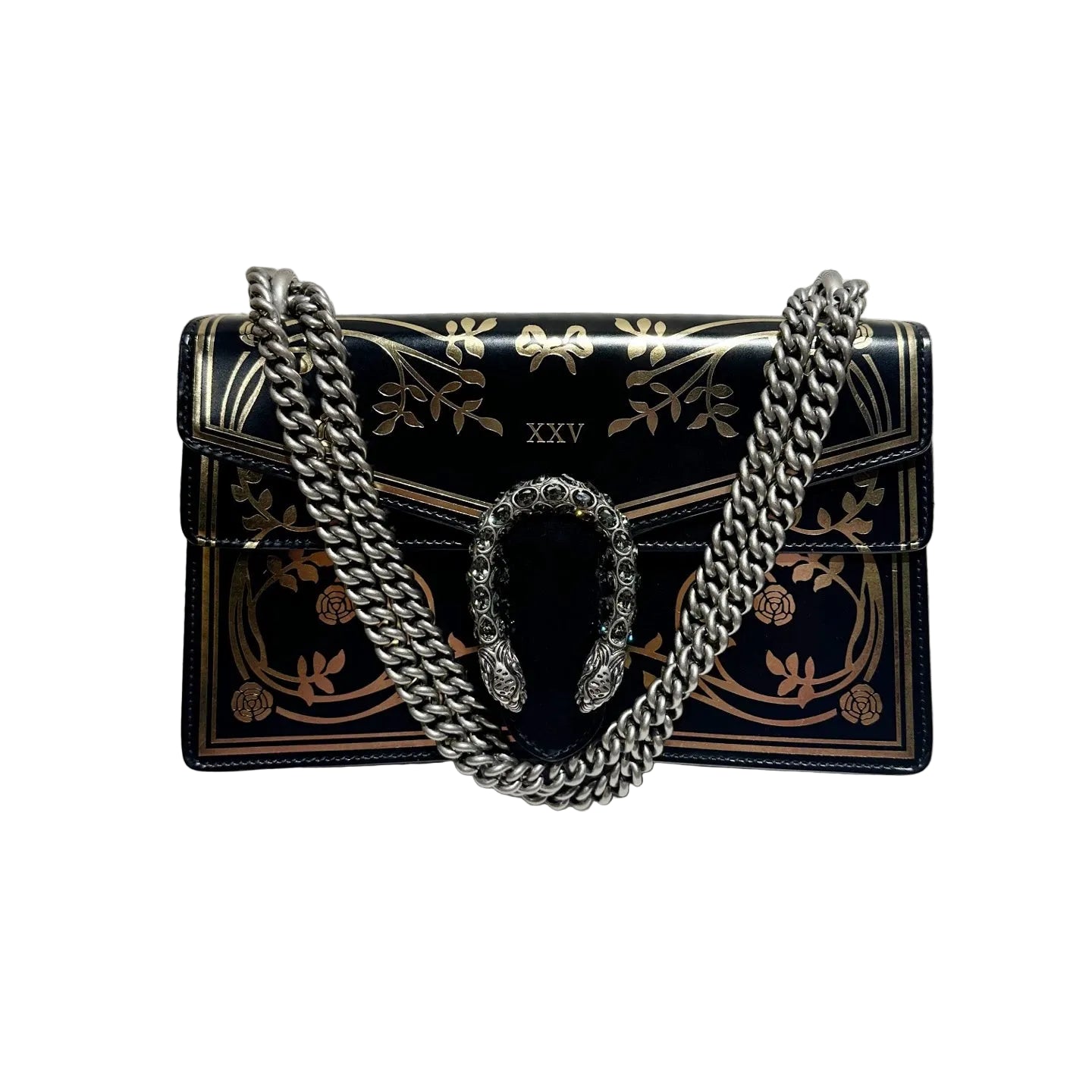 Gucci Black Leather Medium Dionysus Bag Limited Edition