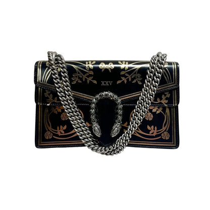 Gucci Black Leather Medium Dionysus Bag Limited Edition