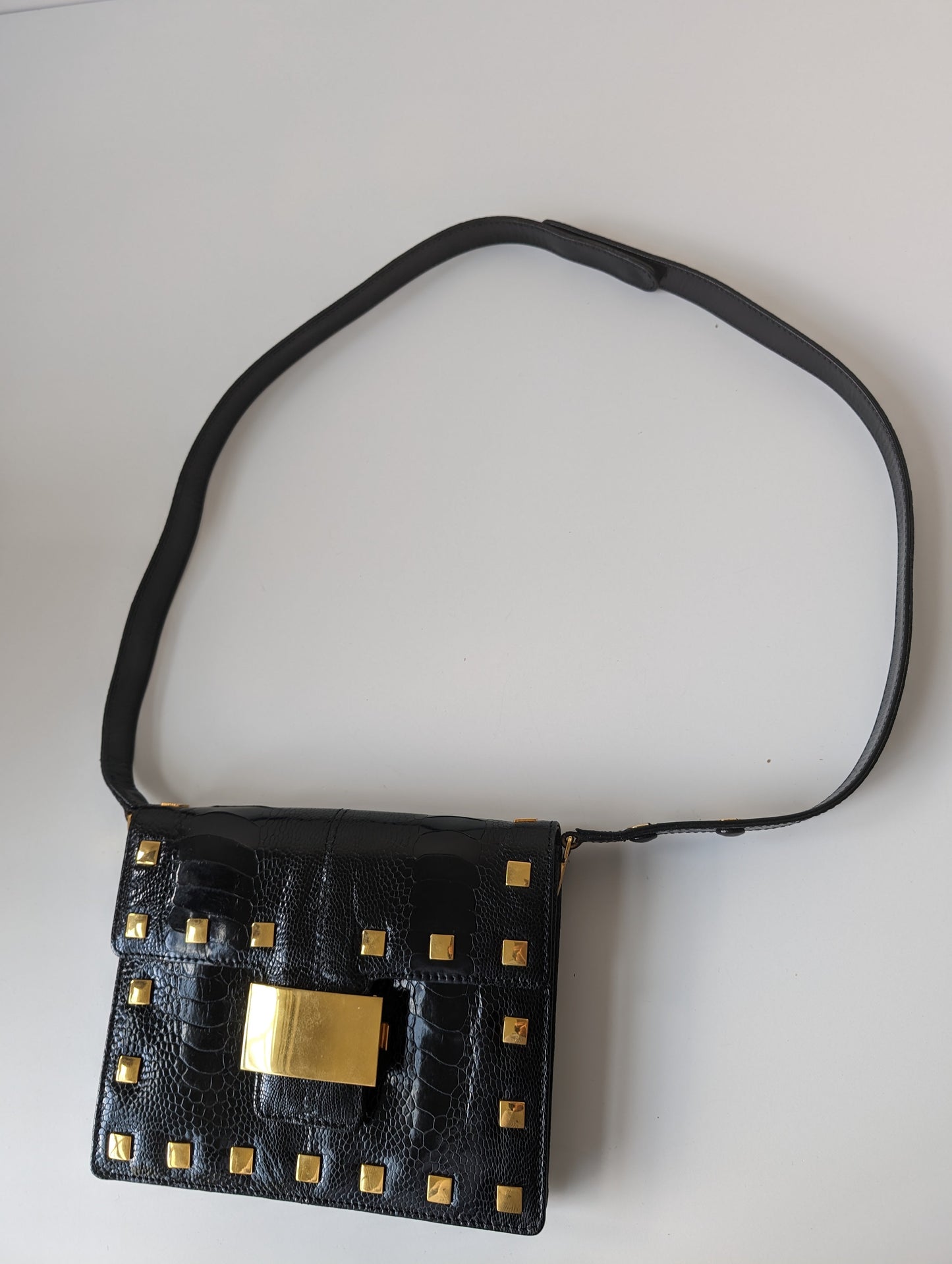 Pre-Owned Fendi Vintage exotic leather two way bag