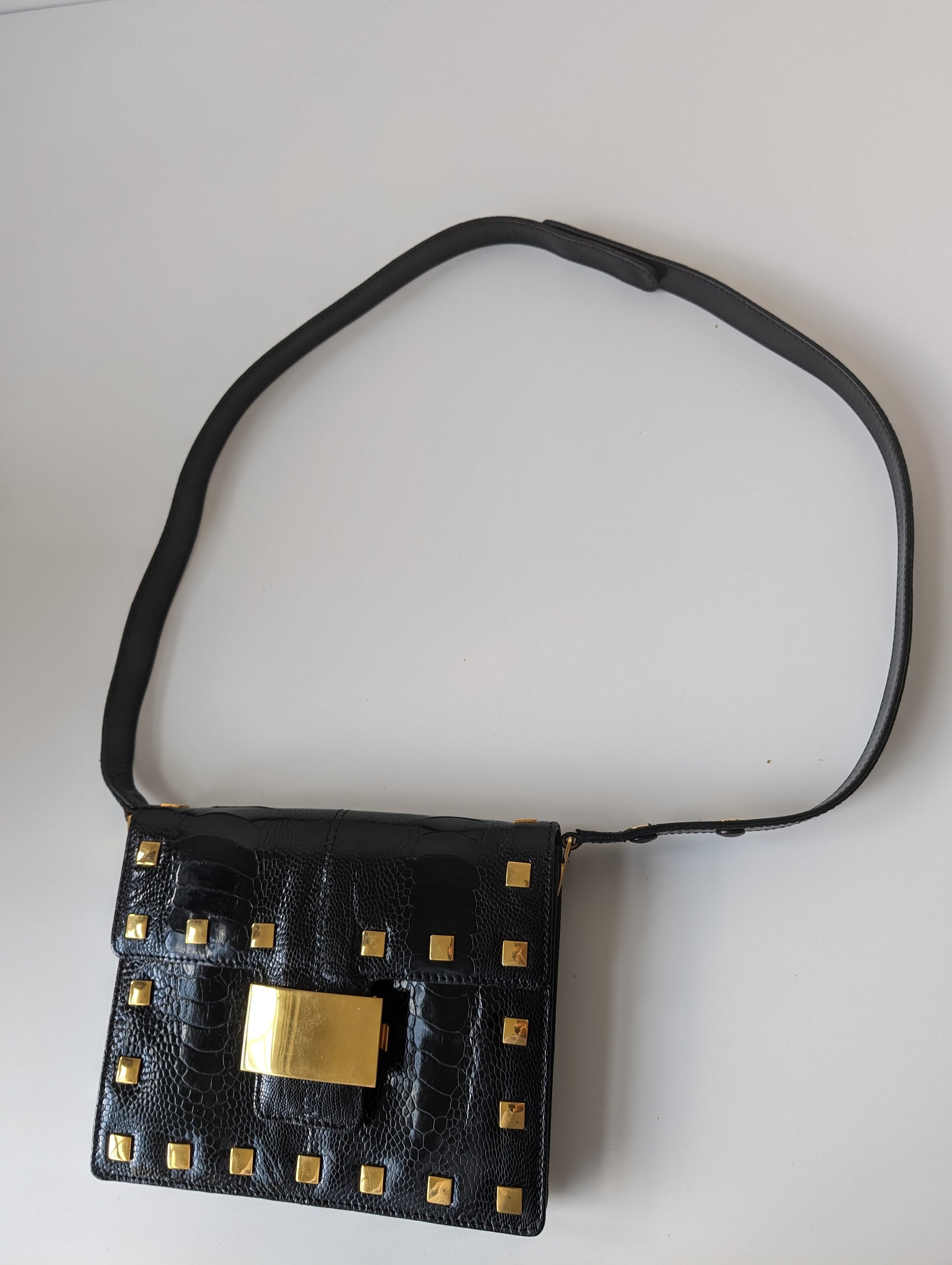 Pre-Owned Fendi Vintage exotic leather two way bag