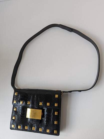 Pre-Owned Fendi Vintage exotic leather two way bag