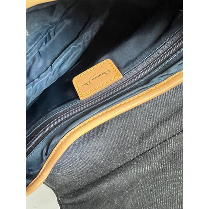 Vintage Dior denim saddle